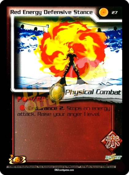 27 - Red Energy Defensive Stance Unlimited Foil