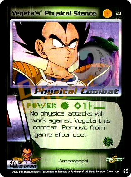 28 - Vegeta's Physical Stance Limited Foil