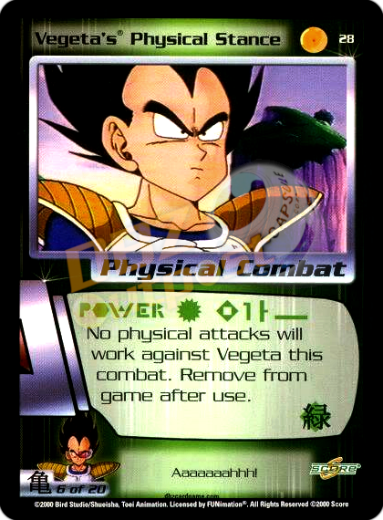 28 - Vegeta's Physical Stance Unlimited Foil