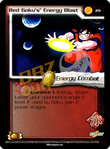 29 - Red Goku's Energy Blast Unlimited Foil