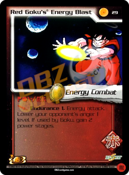 29 - Red Goku's Energy Blast Limited Foil