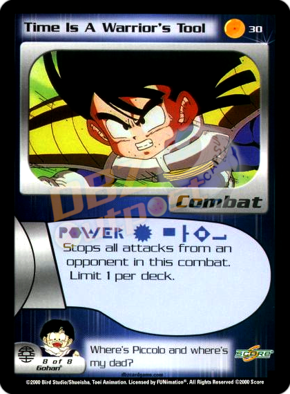 30 - Time is a Warrior's Tool Unlimited Foil – DBZ Outpost