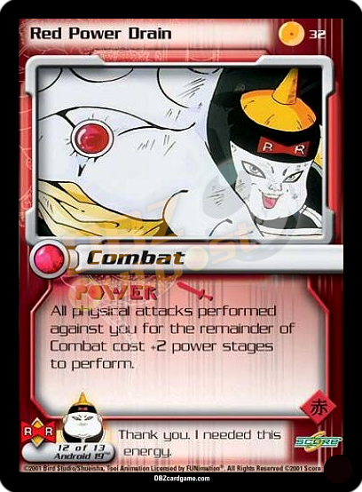 32 - Red Power Drain Unlimited Foil