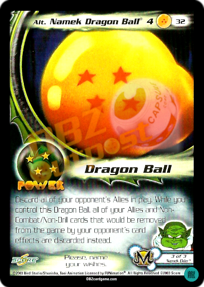 32 - Alt Namek Dragon Ball 4 Limited Foil