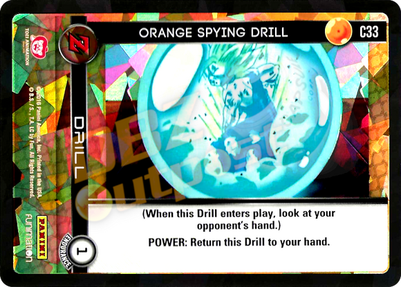 C33 Orange Spying Drill Foil