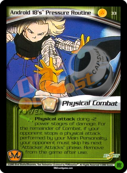 33 - Android 18's Pressure Routine Limited Foil