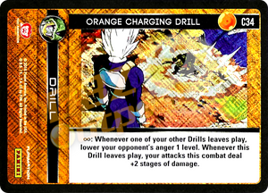 C34	 Orange Charging Drill Foil
