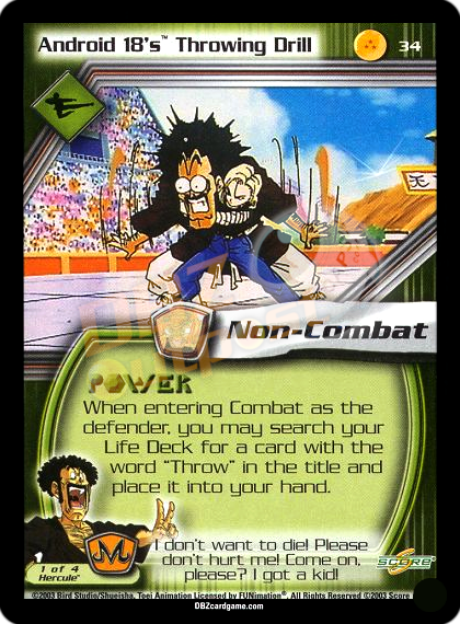 34 - Android 18's Throwing Drill Unlimited Foil