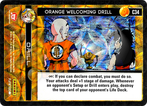 C34 Orange Welcoming Drill Foil