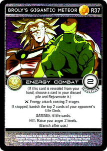 R37 Broly's Gigantic Meteor Foil DBZ Outpost R37 Broly's Gigantic Meteor Foil DBZ Outpost