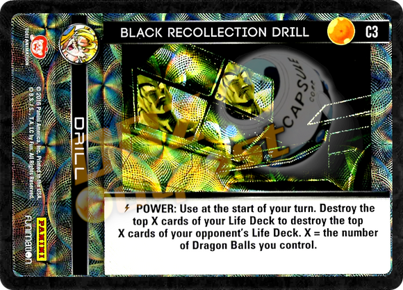 C3 Black Recollection Drill Foil