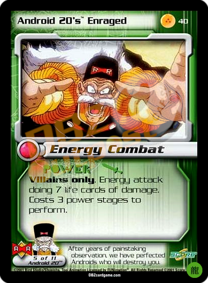 40 - Android 20's Enraged Limited Foil