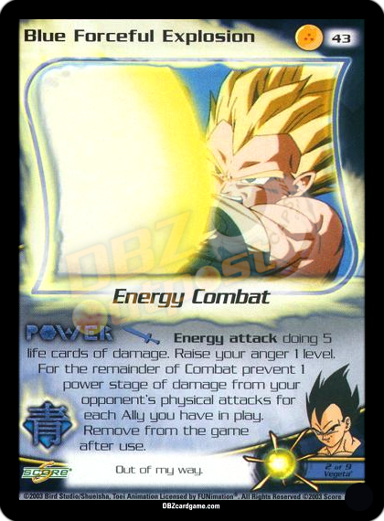 43 - Blue Forceful Explosion Unlimited