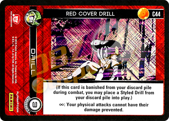 C44 Red Cover Drill Foil
