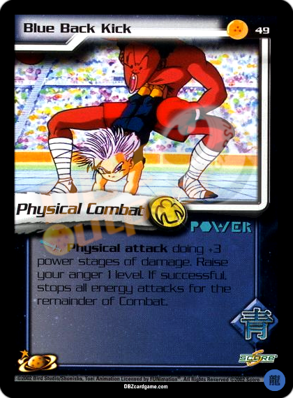 49 - Blue Back Kick Limited Foil – DBZ Outpost