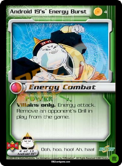 4 - Android 19's Energy Burst Limited Foil