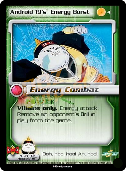 4 - Android 19's Energy Burst Unlimited Foil