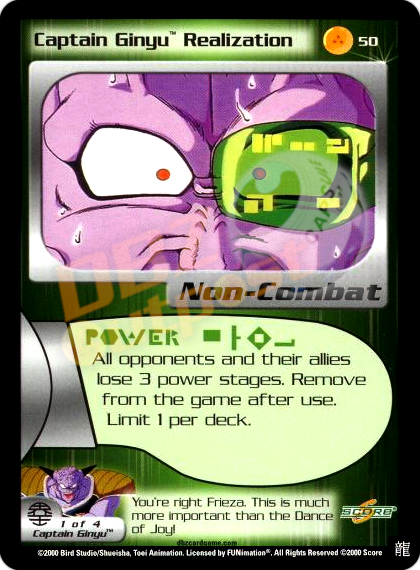50 - Captain Ginyu Realization Limited Foil