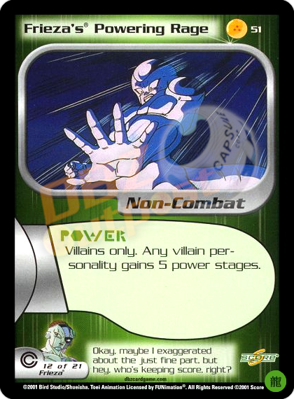 51 - Frieza's Powering Rage Limited Foil