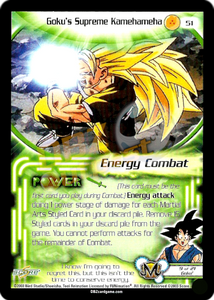 51 - Goku's Supreme Kamehameha Unlimited Foil