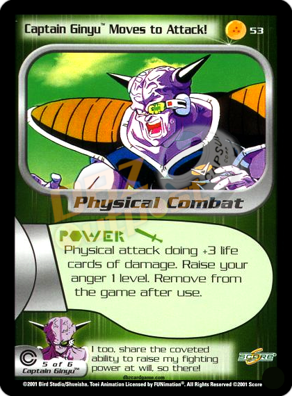 53 - Captain Ginyu Moves to Attack! Unlimited Foil
