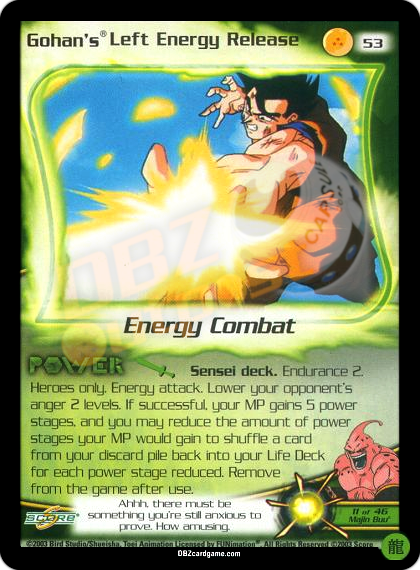53 - Gohan's Left Energy Release Limited