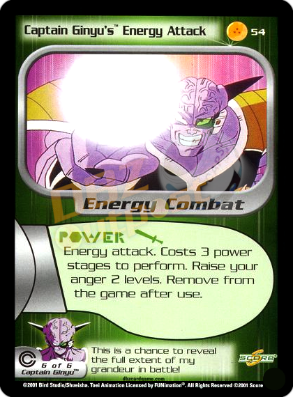 54 - Captain Ginyu's Energy Attack Unlimited Foil