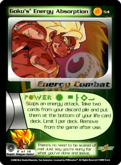 54 - Goku's Energy Absorption Unlimited Foil