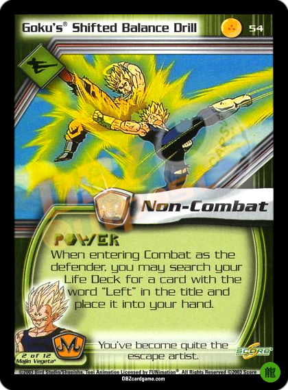 54 - Goku's Shifted Balance Drill Limited Foil