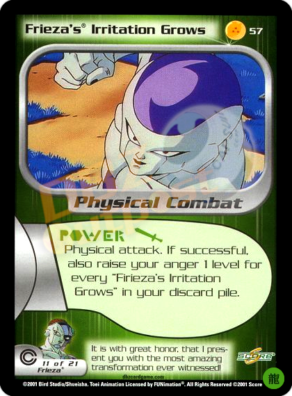 57 - Frieza's Irritation Grows Limited Foil