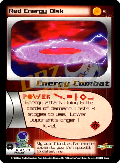 5 - Red Energy Disk Unlimited Foil
