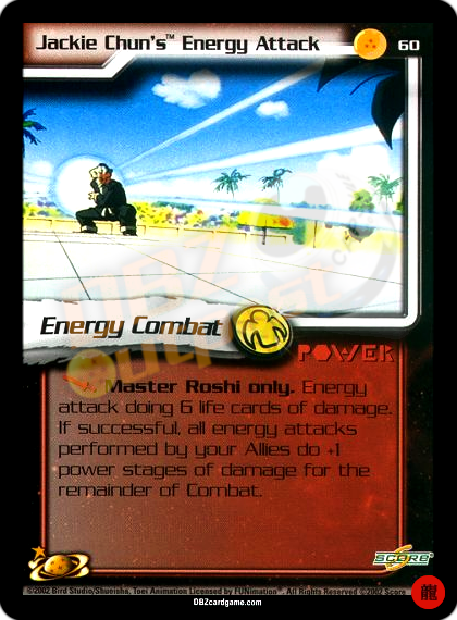 60 - Jackie Chun's Energy Attack Limited Foil