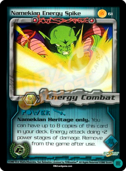 61 - Namekian Energy Spike Limited