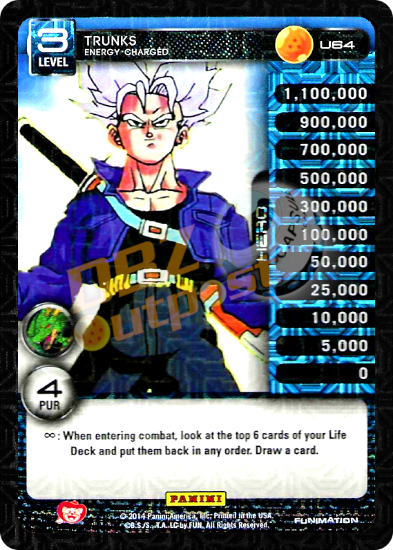 U64 Trunks Energy Charged Foil