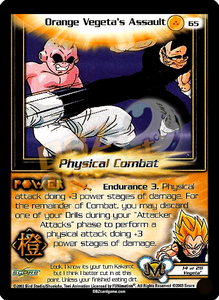 65 - Orange Vegeta's Assault Unlimited Foil