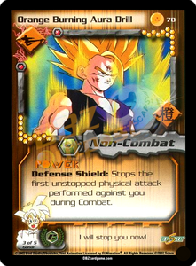 70 - Orange Burning Aura Drill Unlimited Foil