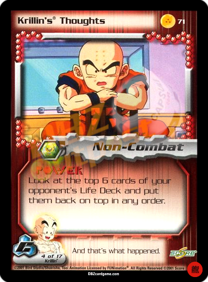 71 - Krillin's Thoughts Limited Foil