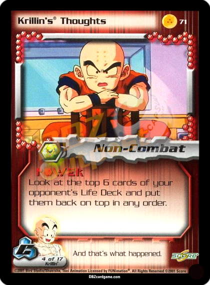 71 - Krillin's Thoughts Unlimited Foil