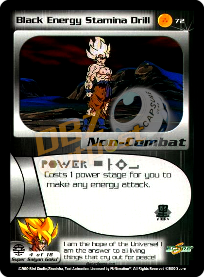 72 - Black Energy Stamina Drill Unlimited