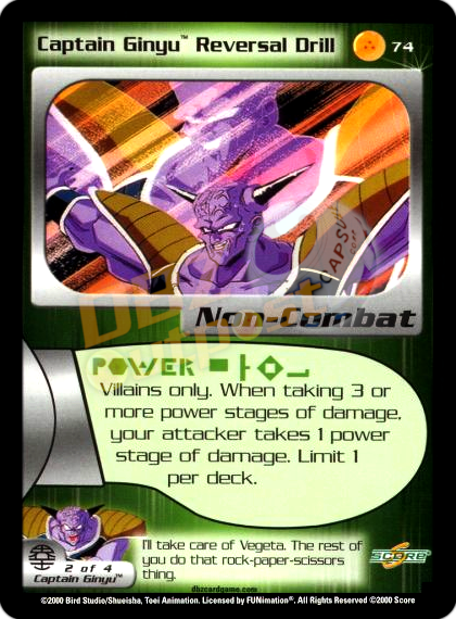 74 - Captain Ginyu Reversal Drill Unlimited Foil