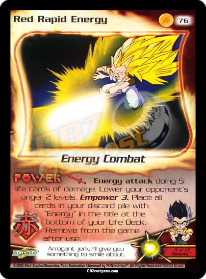 76 - Red Rapid Energy Unlimited Foil