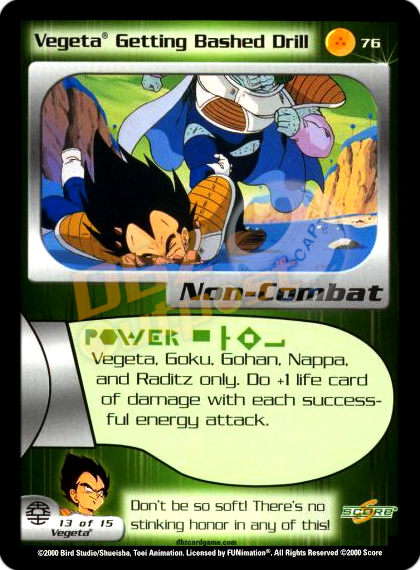 76 - Vegeta's Getting Bashed Drill Unlimited