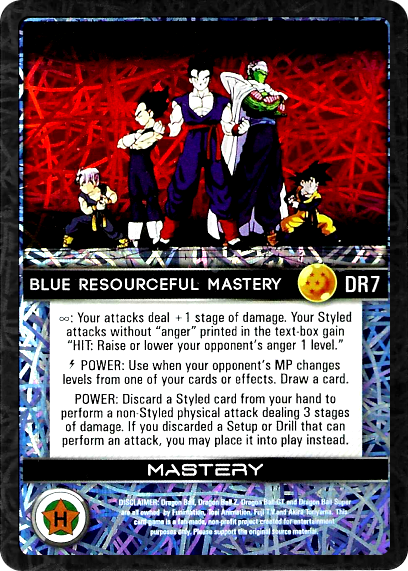 DR7  Blue Resourceful Mastery Foil