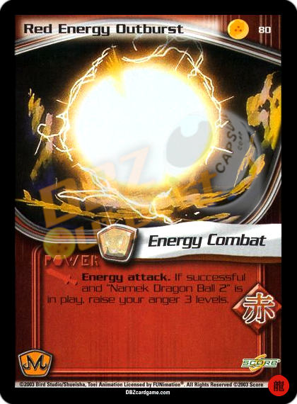80 - Red Energy Outburst Limited Foil