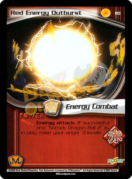 80 - Red Energy Outburst Unlimited Foil