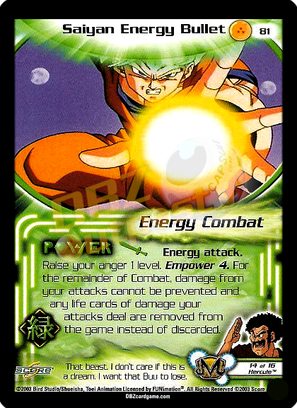 81 - Saiyan Energy Bullet Unlimited