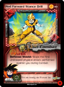 83 - Red Forward Stance Drill Limited Foil