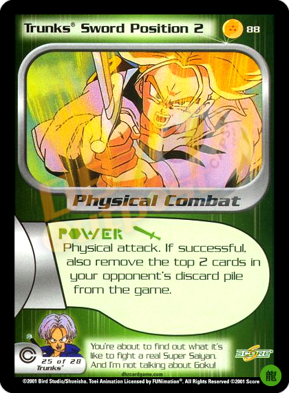 88 - Trunks Sword Position 2 Limited