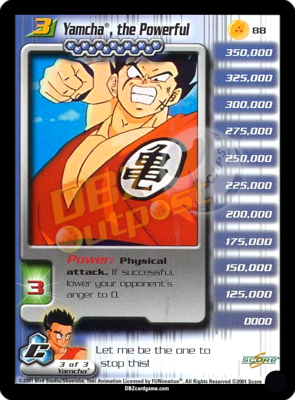 88 - Yamcha, the Powerful Unlimited Foil