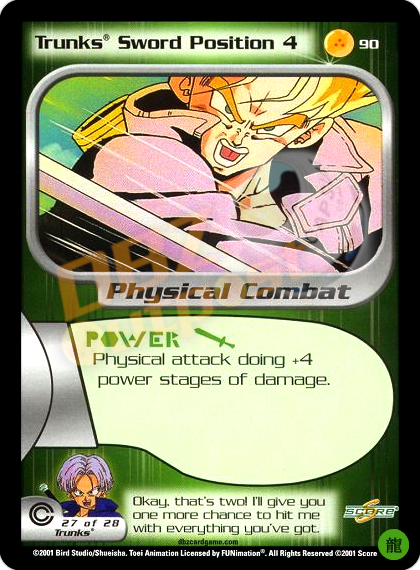 90 - Trunks Sword Position 4 Limited
